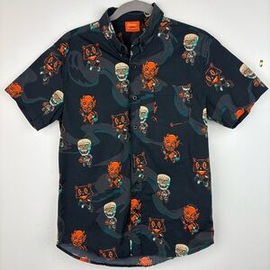 Beistle by Creepy Co. Retro Halloween Button Down Shirt